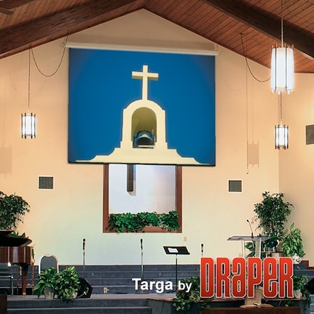 Targa Pearl White Electric Projection Screen Size/Format: 73" diagonal / 16:9